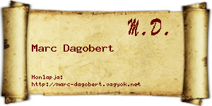 Marc Dagobert névjegykártya